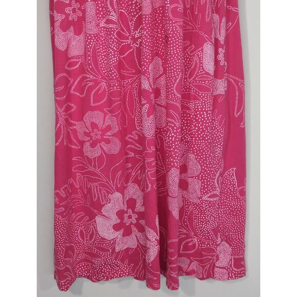 Aeropostale Pink & White Floral Empire Waist  Mini Dress SMALL NWT Hawaiian Boho - Picture 3 of 12